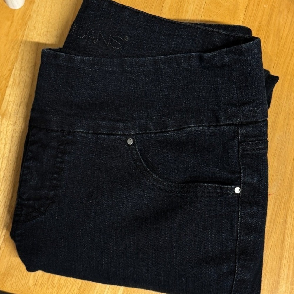 Jag Jeans High Rise Skinny Pull On Dark‎ Wash Indigo Denim size 14